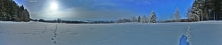 Panoramatický pohled na golfové hřiště, Kořenec, okres Blansko
