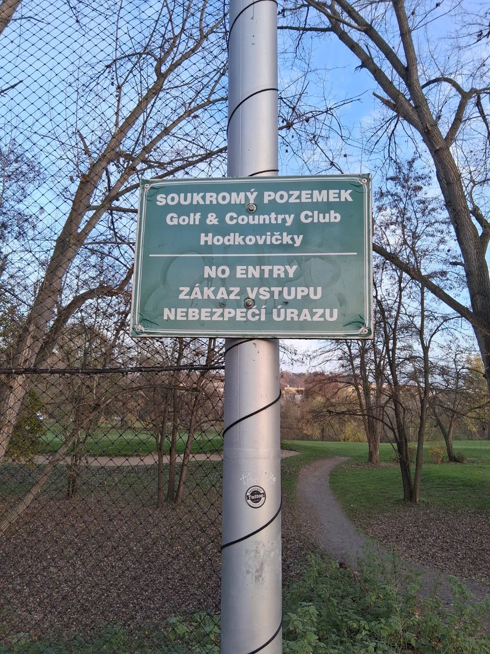 Hodkovičky, golf klub